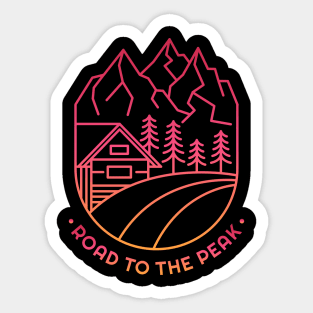 Road to The Peak Sticker